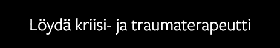 Löydä kriisi- ja traumaterapeutti